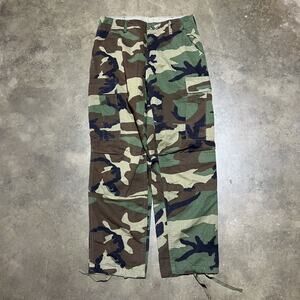 Vintage 80s US Army Camo Grunge Cargo Pants 29x29